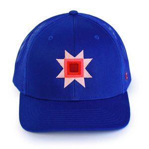 Neon Embroidered Trucker Hat by Lisa Congdon